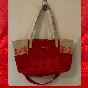 DESIGUAL leather embroidered bag